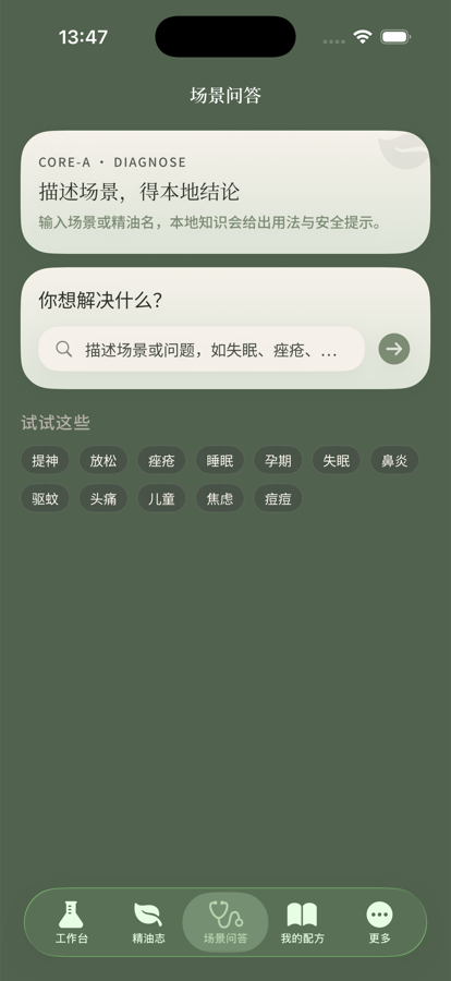场景问答真实截图